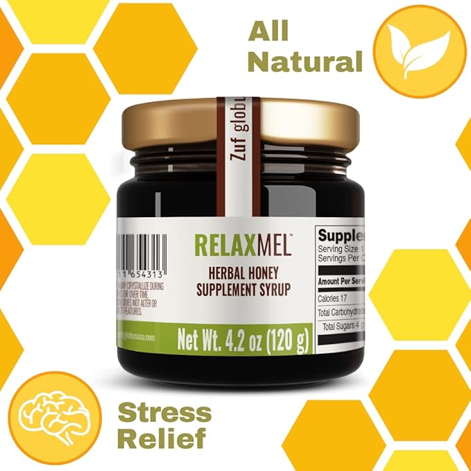 LIFEMEL Zuf Globus: RelaxMEL | Supports reducing Tension | Supports Better Sleep | Honey Supplement | Botanicals