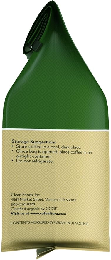Cafe Altura Whole Bean Organic Coffee Italian Style 20 oz Bag (Pack Of 2)