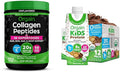 Bundle of Orgain Hydrolyzed Collagen Powder + 50 Organic Superfoods 20g Grass Fed Collagen 1lb + Orgain Organic Kids Nutritional Protein Shake Chocolate 8g Dairy Protein 8.25 Fl Oz (Pack of 12)