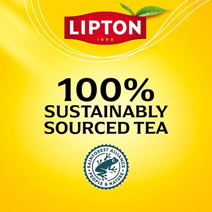 Lipton Decaf Black Tea Bags Hot or Iced Tea 600 Total Bags (50ct - Pack of 12)