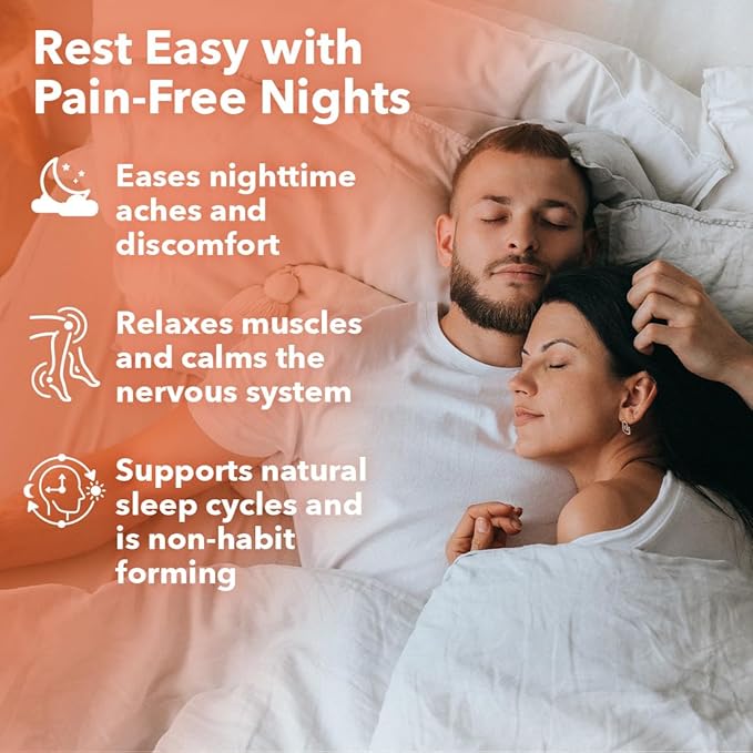 LifeSeasons Relieve-R PM - Eases Nighttime Aches &amp Discomfort - Relaxes Muscles - Calms The Nervous System - Supports Natural Sleep Cycles &amp Non Habit Forming - 46 Capsules