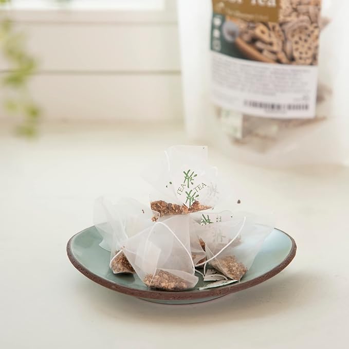 [GNTea] Vegan Lotus Root tea 30 teabags (pack of 1) 1.6oz Triangle teabag (PLA) Handmade Roasting Leached tea