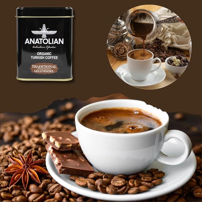 Authentic Turkish Coffee – Traditional Fine Ground Coffee Rich &amp Bold Flavor 100g / 3.5oz – Smooth Aromatic Premium Quality Perfect for Turkish Coffee Lovers Arabic coffe