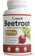 Lemeli Beetroot - 1300mg Lemeli Beet Root Capsules Boost Vitality Immune and Digestive Pure Non-GMO &amp Gluten Free Beet Root Supplement 60 Capsules (1)