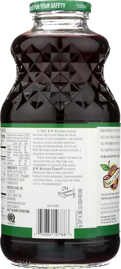 Organic Just Pomegranate Juice (Pack of 12) - Pack Of 12