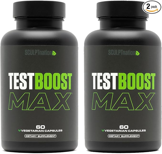 Sculpt Nation - Tribulus Terrestris Supplement with Ashwagandha Tribulus Extract and American Ginseng Root - 60 Gluten Free Capsules - 2 Pack