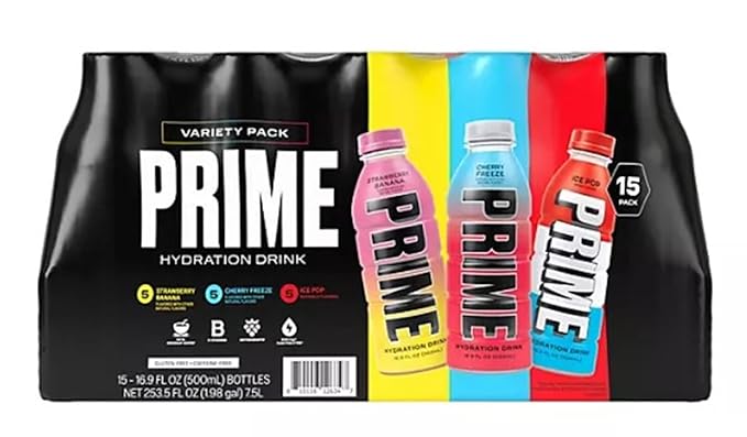 Prime Hydration Drink Variety Pack 16.9 fl.oz. 15 pk.