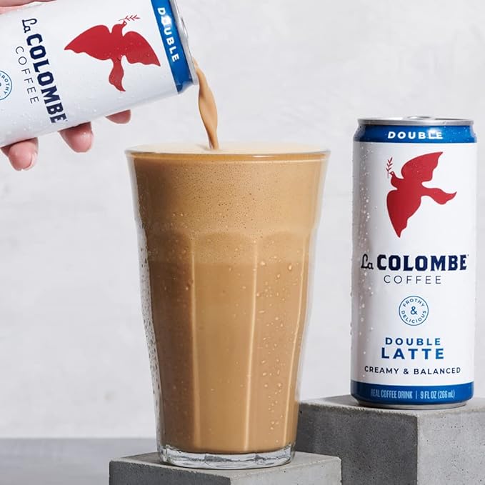 La Colombe Double Shot Draft Latte - 9 Fluid Ounce 12 Count - Cold-Pressed Espresso and Frothed Milk - Made with Real Ingredients - Grab and Go Coffee