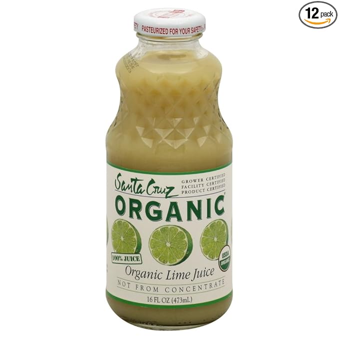 Santa Cruz Organics Lime 16 Oz (Pack of 12)