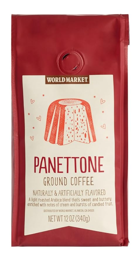World Market Panettone Light Roast Ground Coffee 12 Oz.