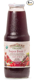 Smart Juice Super Fruit 7 Organic Juice - 33.8 fl oz (1L) - (case of 6)