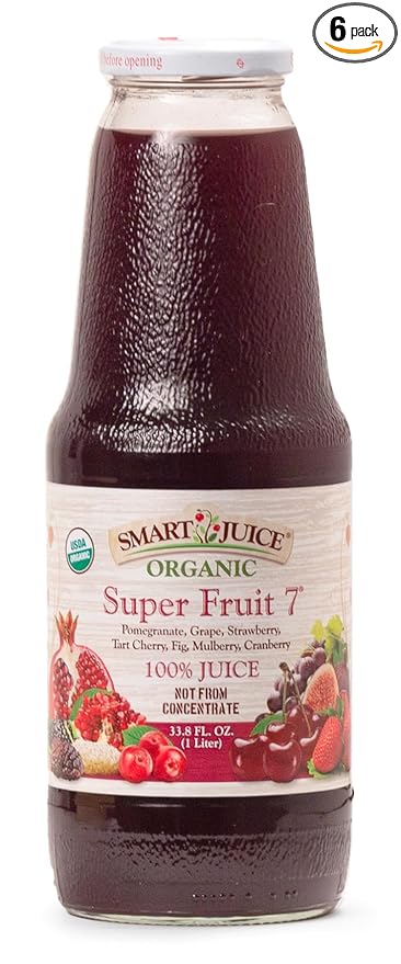 Smart Juice Super Fruit 7 Organic Juice - 33.8 fl oz (1L) - (case of 6)