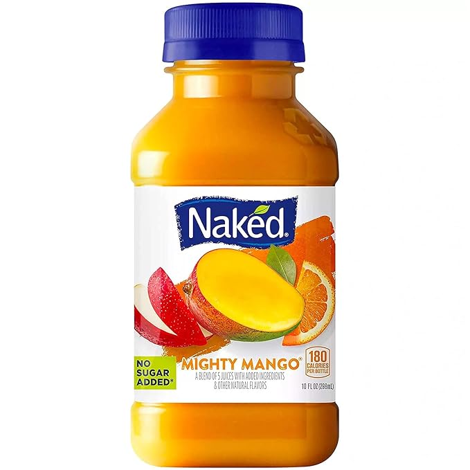 Gourmet Kitchn Naked Juice Variety Pack | Strawberry Banana Mighty Mango Berry Blast and Blue Machine | No Sugar Added And Non GMO - 2 Boxes (10 oz. 12 pk. Each) Total 24 Juice2 Pack