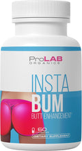 InstaBum Bum Enhancement Pills – Lift Shape and Fill Glutes – Fast Growth for Bigger Butt and HIPS – No Gummies. Visible Results in 1-2 Weeks