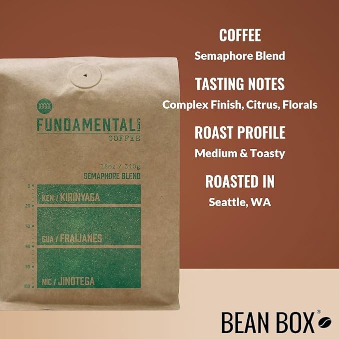Bean Box Sampler - Roasted by Fundamental Company 3-Pack Freshly Ground Coffee Gourmet Coffee