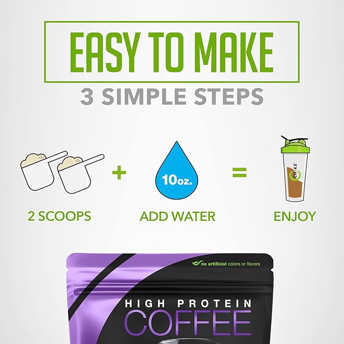 Chike Caramel High Protein Iced Coffee 20 G Protein 2 Shots Espresso 1 G Sugar Keto Friendly and Gluten Free 14 Servings (14.3 Ounce)