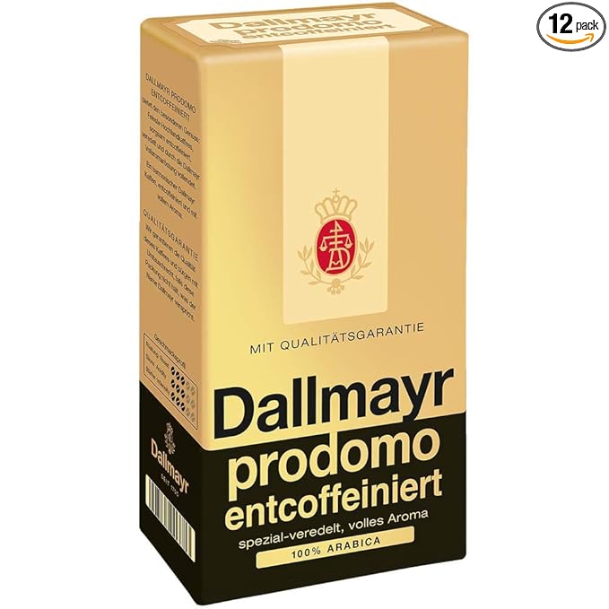Dallmayr - Prodomo Decaffeinated Ground Coffee - 12x 500g
