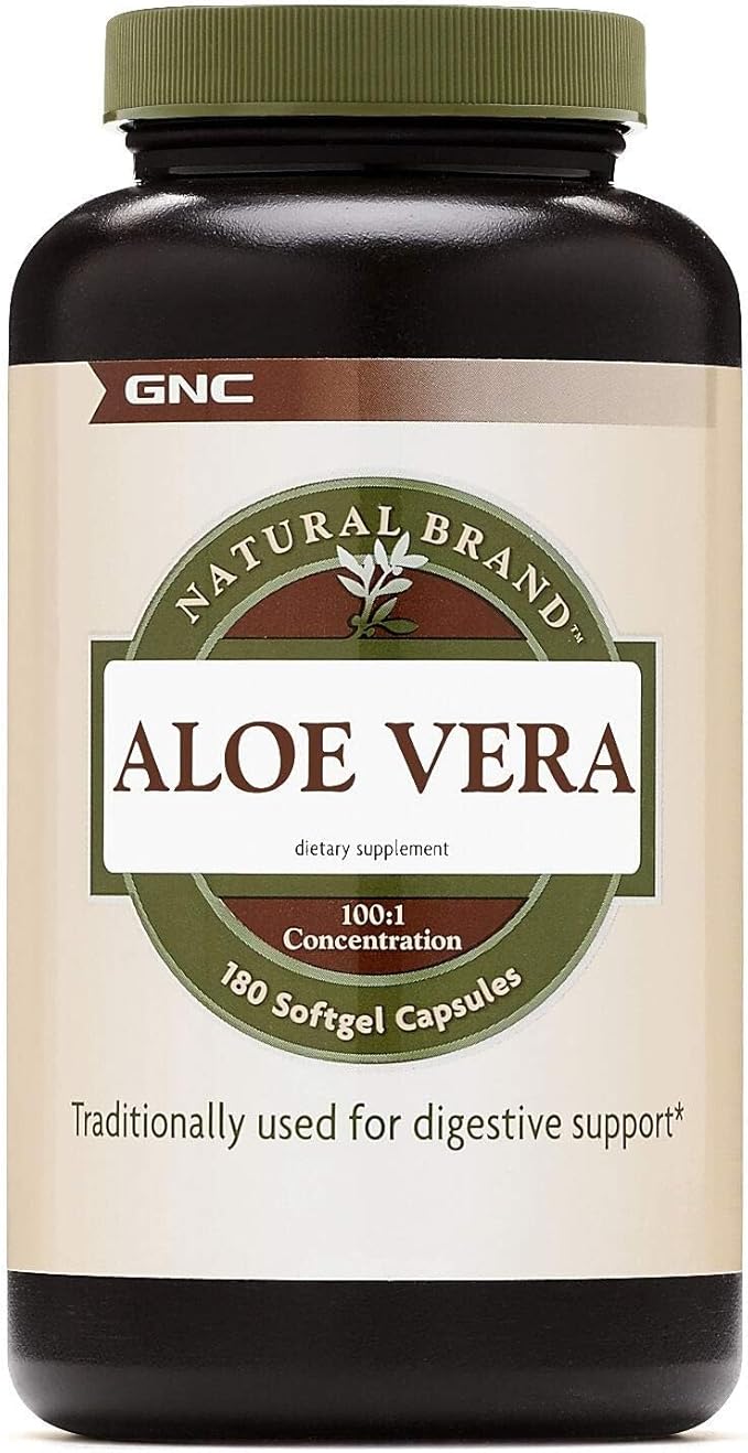 GNC Natural Brand Aloe Vera SoftGel Capsules