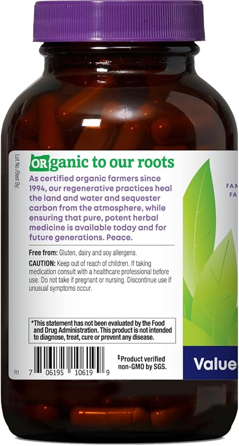 Oregon's Wild Harvest Wormwood Herbal Supplement – Organic Digestion Support Non-GMO Gluten-Free 180 Vegan Capsules