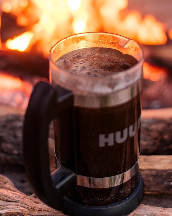 HUUPA Decaffeinated Coffee 100% Arabica Whole Bean Roasted with Mesquite Wood Smooth and Balanced Flavor Decaf 16 oz