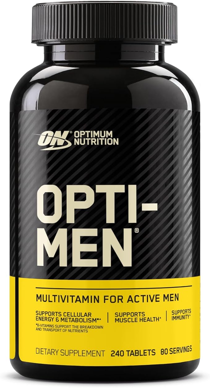 Optimum Nutrition Opti-Men Daily Multivitamin for Men Immune Support Supplement with Amino Acids 80 Day Supply 240 Count (Packaging May Vary)