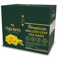 VIDA FARM Mullein Leaf Tea Bags 125 Tea Bags 100% Natural Mullein Leaves Tea Dried Herbal Tea Bags No Additives Caffeine Free Sugar Free