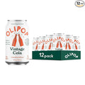 OLIPOP Prebiotic Soda Pop Vintage Cola Pantry Pack Packed with Prebiotics Fiber and Botanicals Gluten Free GMO Free 12oz (12-Cans)