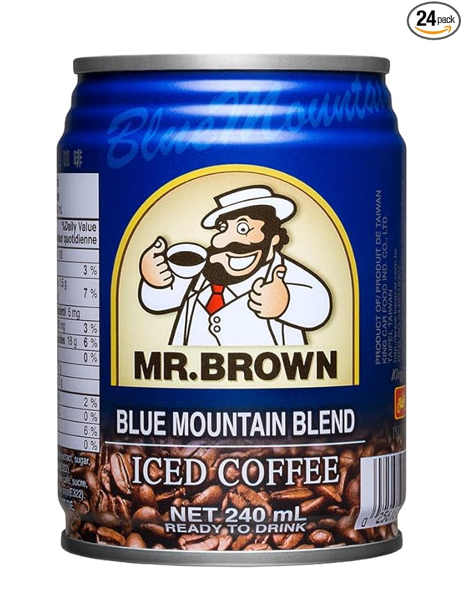 Mr. Brown Iced Coffee Blue Mountain Style 8.12-Ounce (Pack of 24)