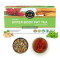 TEACURRY Upper Body tea - 30 Tea Bags 1 Month Pack - Helps with Chest Shoulders Neck and Arms Weight - All Natural Caffeine Free Herbal Tea