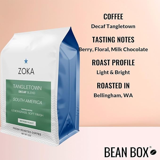 Decaf Tangletown - Roasted by Zoka Coffee - Freshly Ground Coffee - 2 Pound Bag