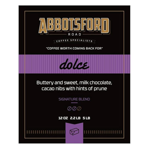 Abbotsford Road - Specialty Coffee Variety Pack Espresso Gourmet Roasted Coffee Beans Ideal for Cold Brew Drip Aeropress Pour Over or Percolator Includes Two 12oz Bags (Dolce | La Mattina Groun