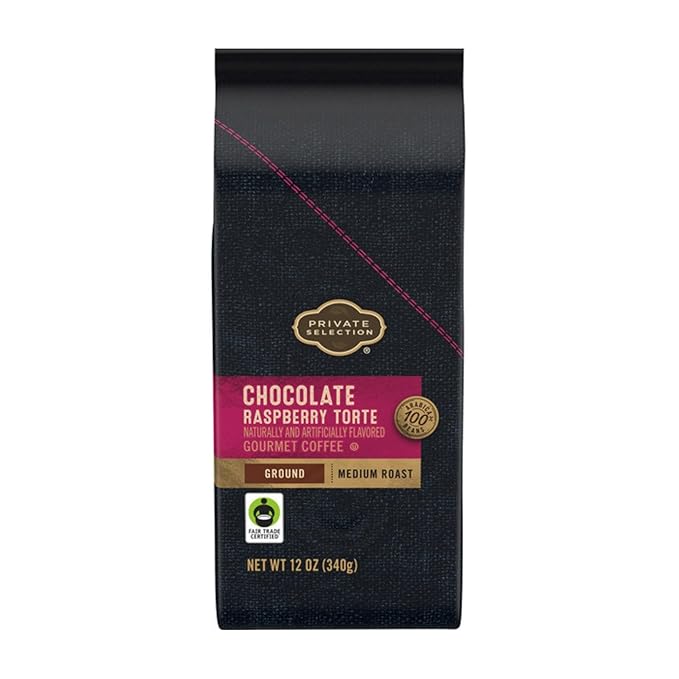 PS Chocolate Raspberry Torte Medium Roast Ground Coffee 12 oz