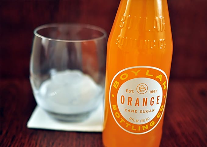 Boylan Soda Orange 12 fl oz (24 Glass Bottles)