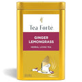 Tea Forte Ginger Lemongrass Premium Loose Leaf Caffeine-Free Herbal Tea Blend Canister Makes 35-50 Cups