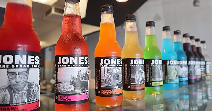 Jones Soda 12 ounce Glass Bottles (Root Beer 12 Bottles)