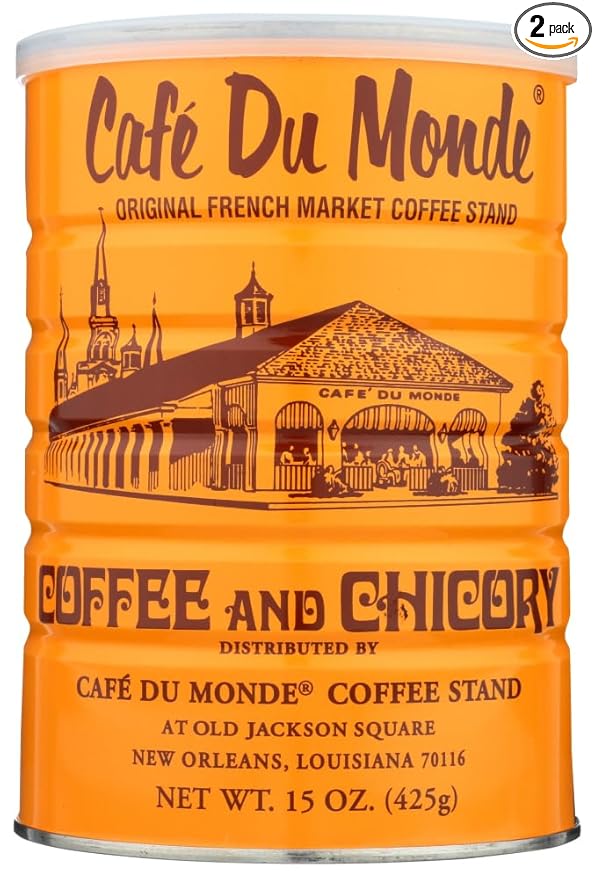 Cafe Du Monde Coffee with Chicory 15-Ounce (Pack of 2)