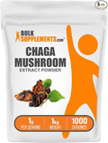 BulkSupplements.com Chaga Mushroom Extract Powder - Mushroom Supplement from Chaga Mushrooms - 1000mg of Chaga Powder Extract per Serving Gluten Free (5 Kilograms - 11 lbs)