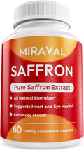 Saffron Supplement for Men &amp Women – Saffron Capsules with Organic Saffron Extract – Supports Mood Focus &amp Clarity – Non-GMO Gluten-Free – 60 Capsules – 60-Day Supply