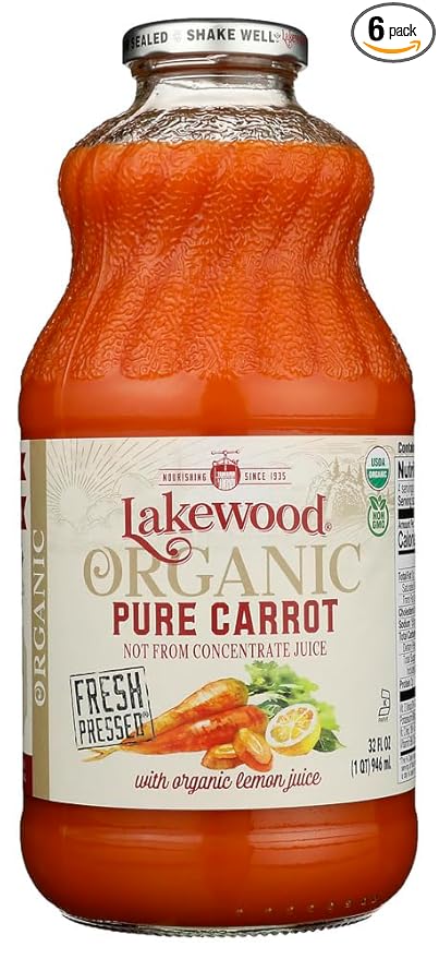 Organic Pure Carrot32Z Juice (Pack Of 6) - Pack Of 6