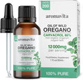 Wild Oregano Oil Organic - 100% Pure Undiluted Organic Wild Oregano Oil with 86-90% Carvacrol Immune Support - Plant-Based Herbal Supplement - Vegan Non GMO Gluten Free 1fl.oz/30ml
