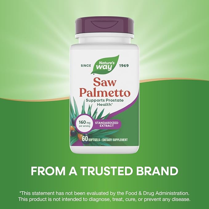 Nature's Way Saw Palmetto 160 mg per serving 60 Softgels