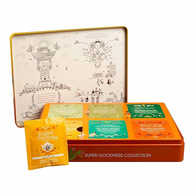 English Tea Shop - Super Goodness Collection- Gift Tin - 36 Tea Bag Sachets 61.5g