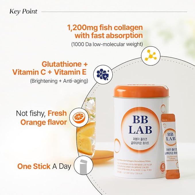 [Glass Skin Regimen] Glutathione White Collagen Glutathione Max Korean Marine Collagen Fish Collagen Fast Absorption Fruit Flavored Maximize Antioxidant Effect Brightening&ampTone up gLOWING