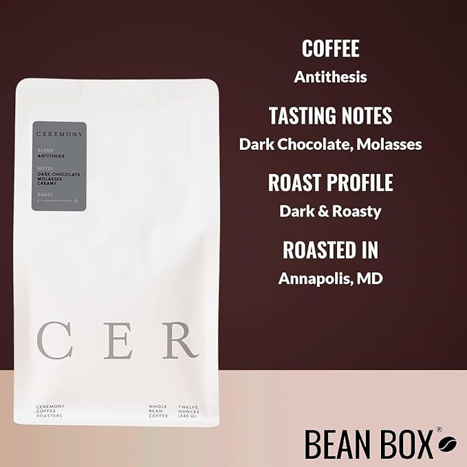 Bean Box Sampler - Roasted by Ceremony Roasters 3-Pack Whole Bean Coffee Gourmet Coffee