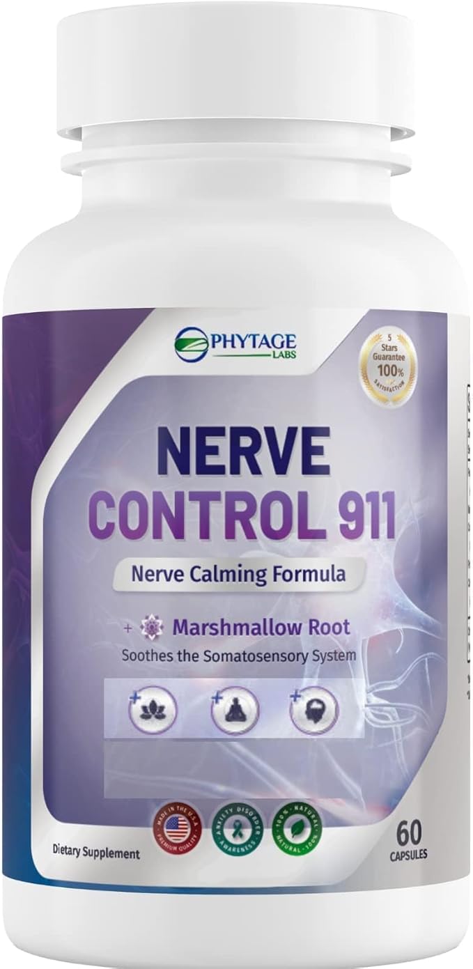 Nerve Control 911 - Natural Plant Based Nerve Health Supplement - 3 Pack