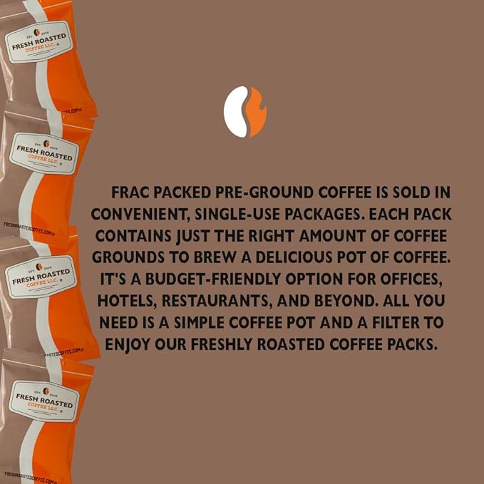 Fresh Roasted Coffee Breakfast Blend Kosher Pre-Ground Fractional Packs 2.25 Ounce 36 Count