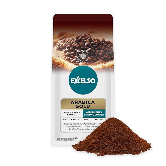 Excelso Arabica Gold Ground Coffee 200g (Pack of 2)