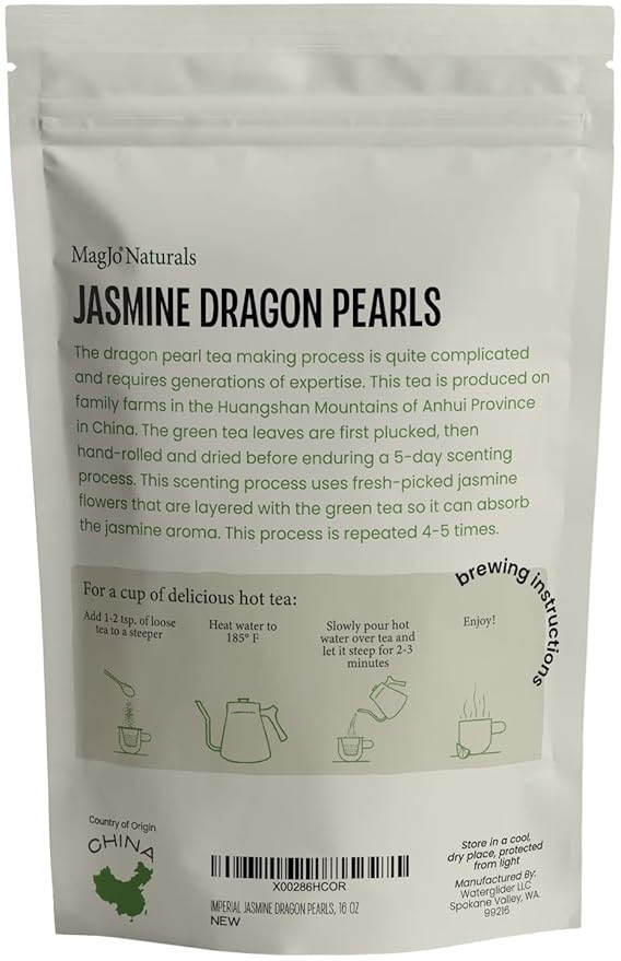 MagJo Jasmine Dragon Pearls Rolled Green Tea 1 lb