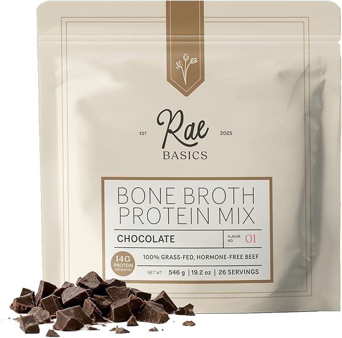 Bone Broth Protein Powder Grass Fed Collagen with 14g Complete Protein per Serving Gluten Free Keto &amp Dairy Free Organic &amp Clean Ingredients No Added Sugar Chocolate 26 Servings