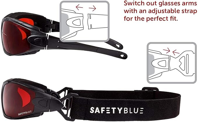 Sleep Savior Deluxe Lens Night Glasses - Blue &amp Green Light Blocking Glasses for Better Sleep